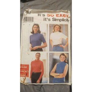 Sewing Pattern Simplicity 7280 Knit Top Sizes 8-18 UNCUT